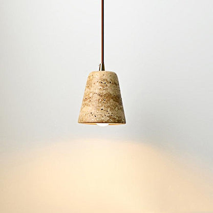 Isabelle Ora Stone Cone LED Pendant Lamp