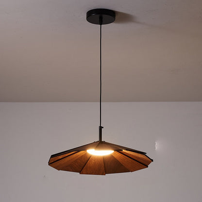 Suspension Élise Origami en bois et bambou