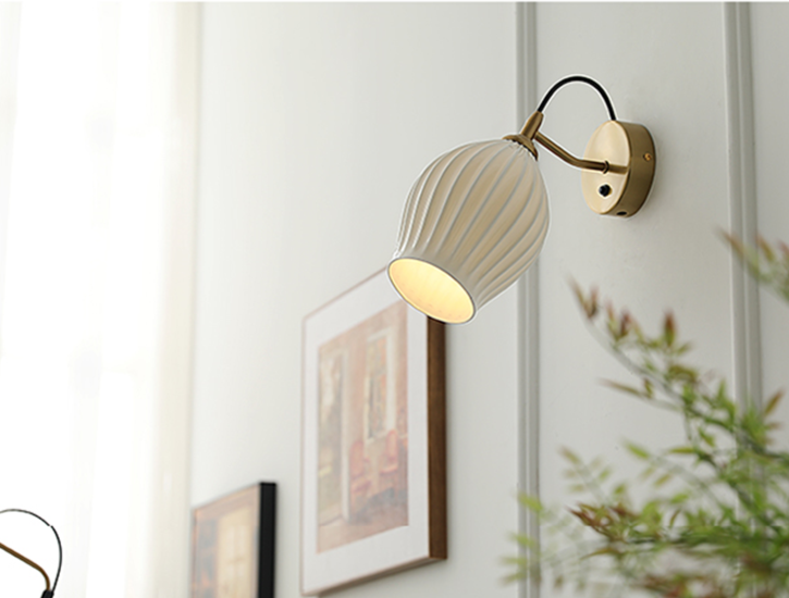 Sophie Ceramic Minimalist Wall Sconce