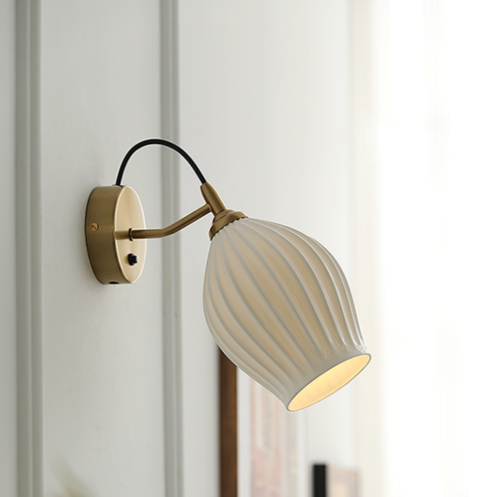 Sophie Ceramic Minimalist Wall Sconce