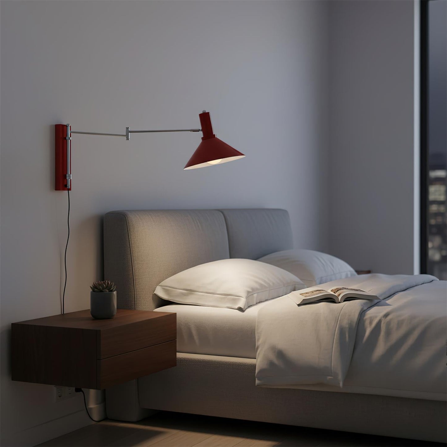 Applique murale Céline Peak avec bras pivotant réglable