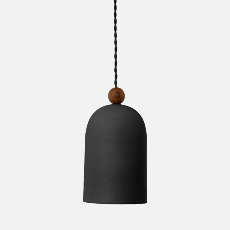 Suspension Sophie Plume Noyer Lampe de Plafond en Laiton