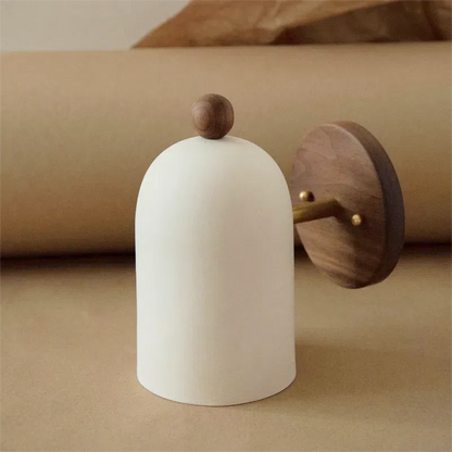 Suspension Sophie Plume Noyer Lampe de Plafond en Laiton