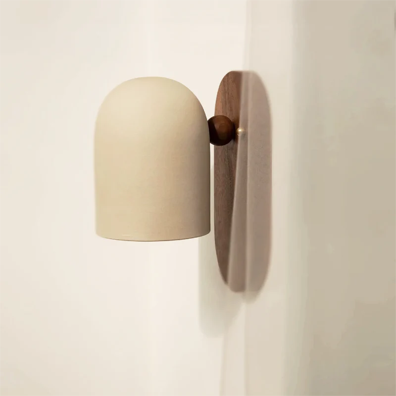 Suspension Sophie Plume Noyer Lampe de Plafond en Laiton