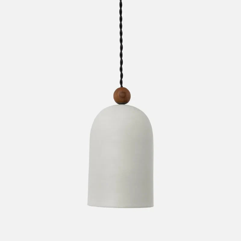 Suspension Sophie Plume Noyer Lampe de Plafond en Laiton