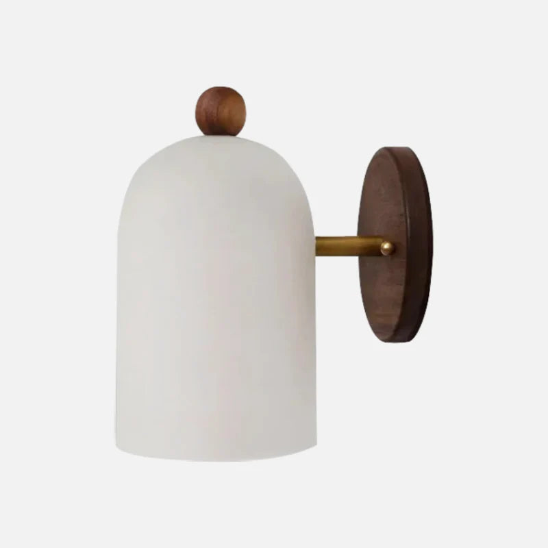 Applique Murale Sophie Plume Noyer Lampe Applique Accent Laiton