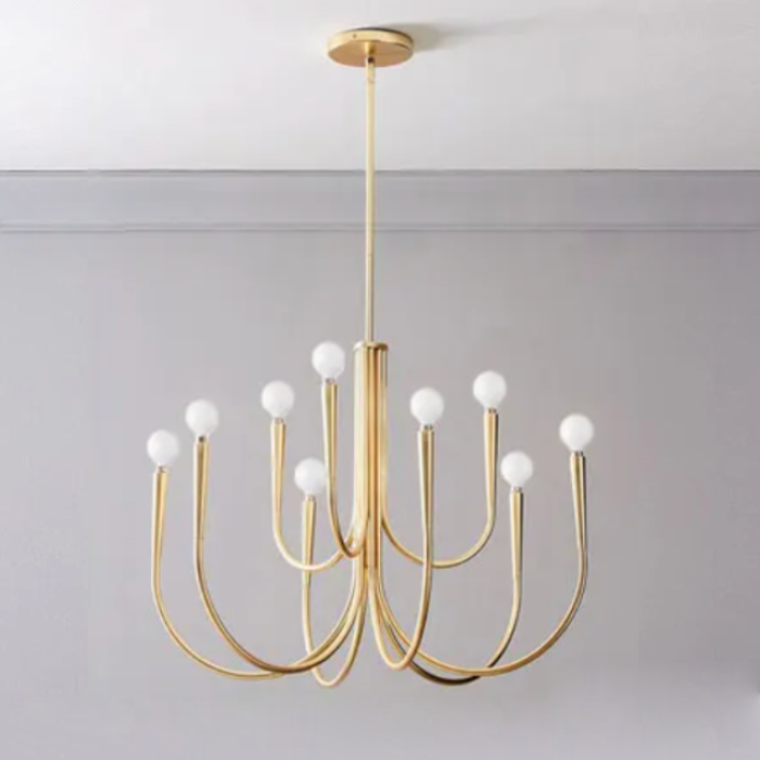 Élise Pristine Metal Chandelier Light