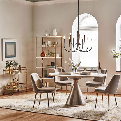 Élise Pristine Metal Chandelier Light