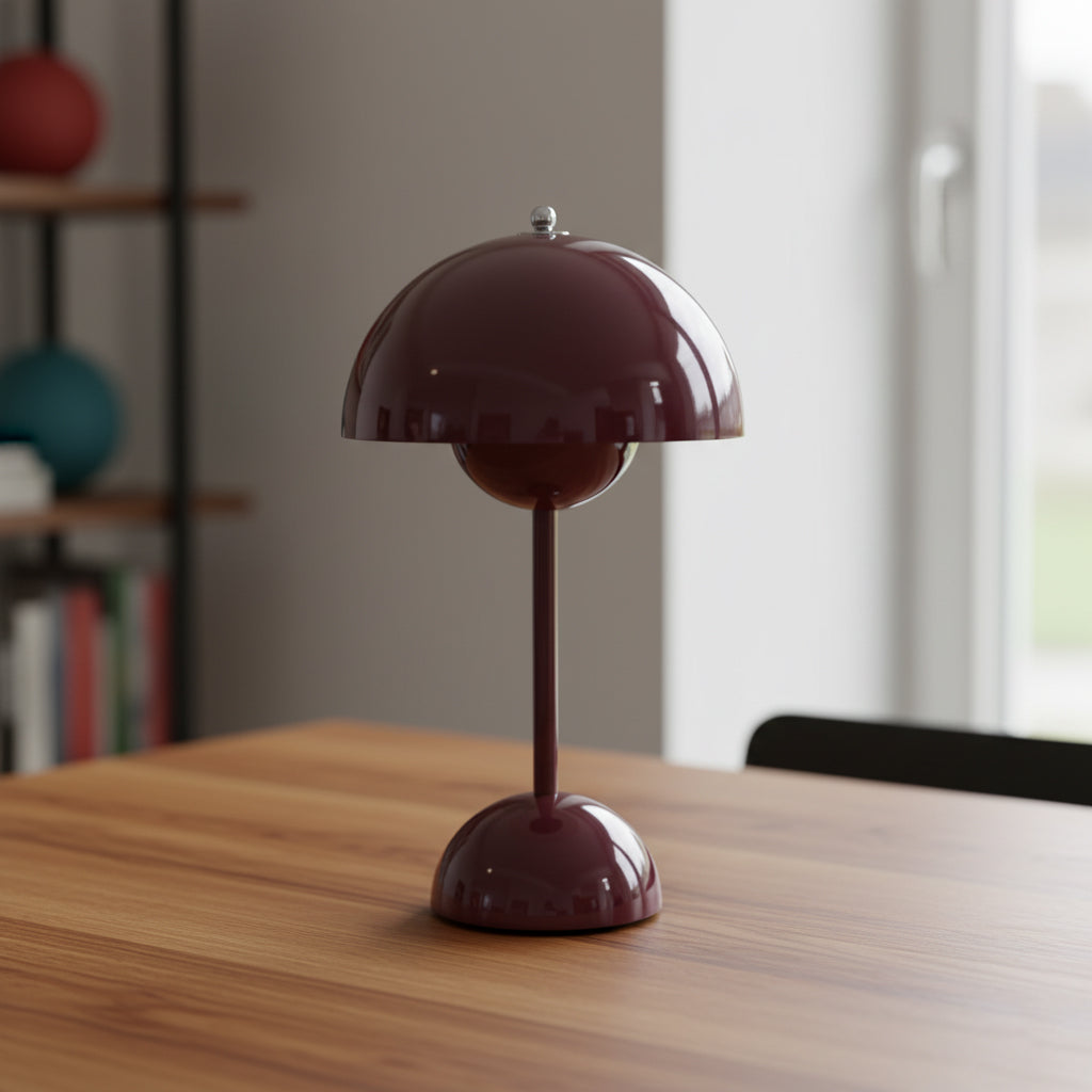 Élodie Rechargeable LED Desk Lamp with Double Sphere Design