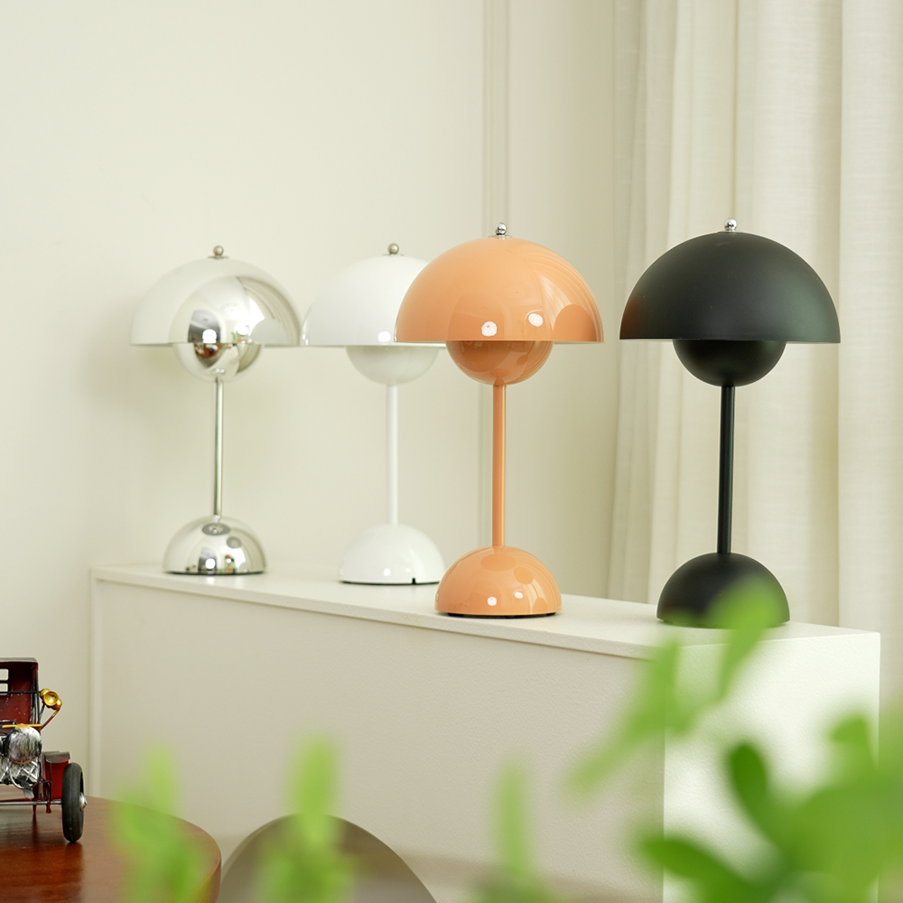 Élodie Rechargeable LED Desk Lamp with Double Sphere Design