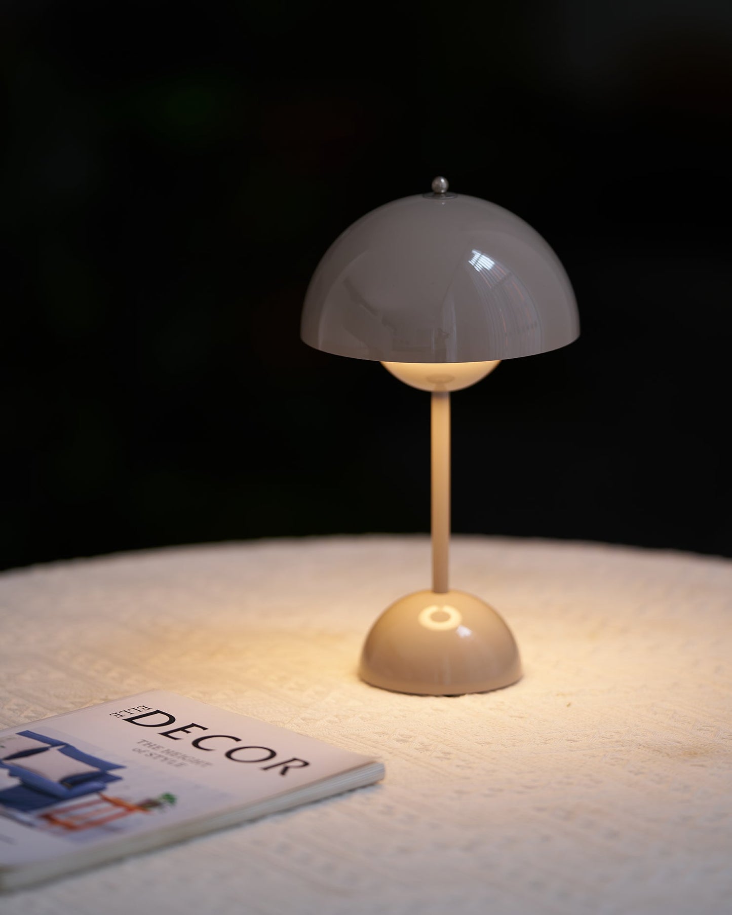 Élodie Rechargeable LED Desk Lamp with Double Sphere Design