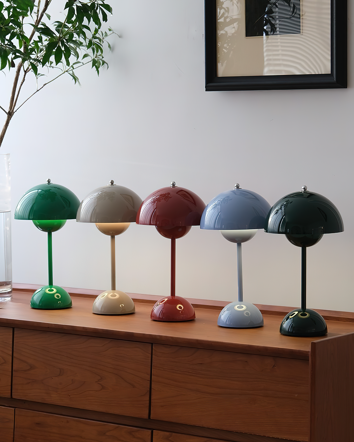 Élodie Rechargeable LED Desk Lamp with Double Sphere Design