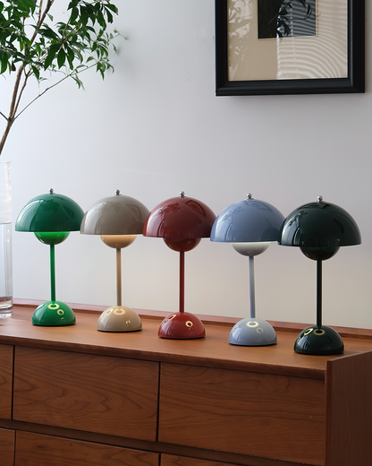 Élodie Rechargeable LED Desk Lamp with Double Sphere Design