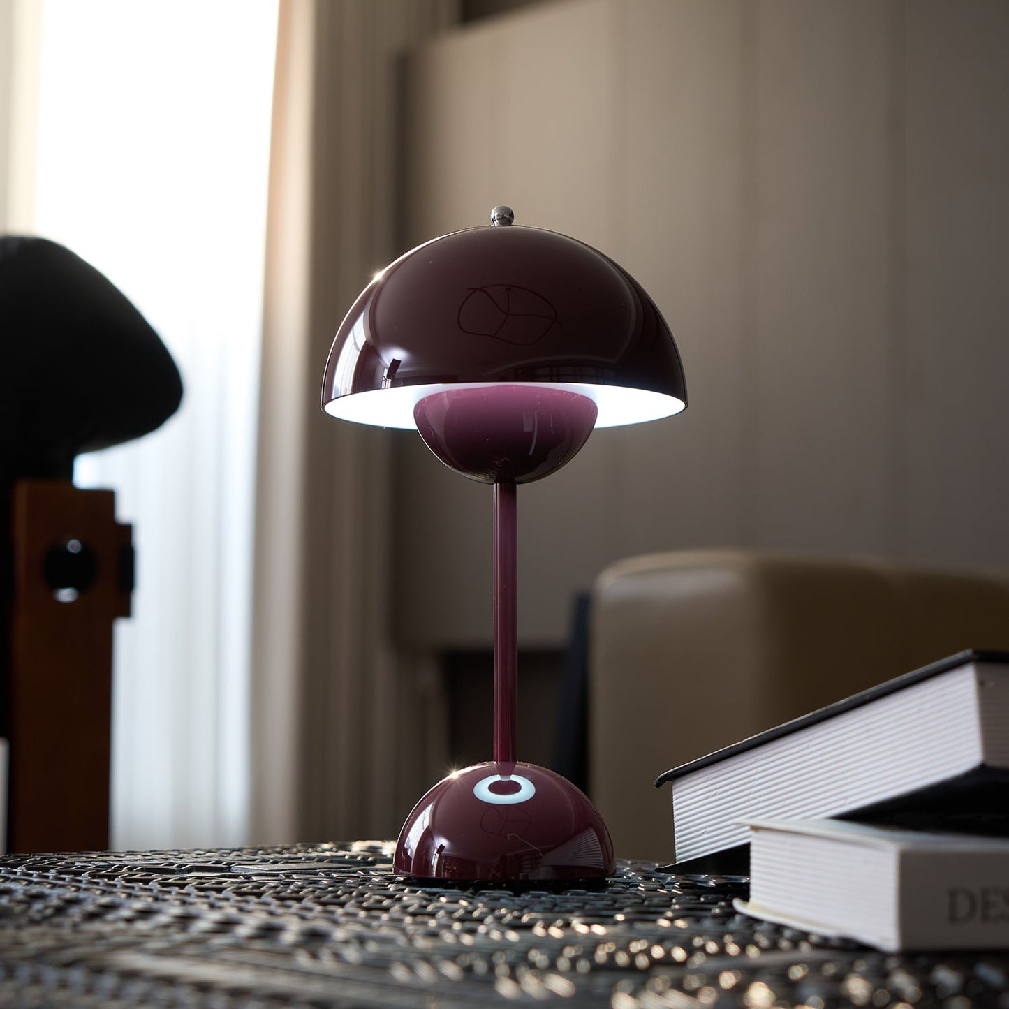 Élodie Rechargeable LED Desk Lamp with Double Sphere Design