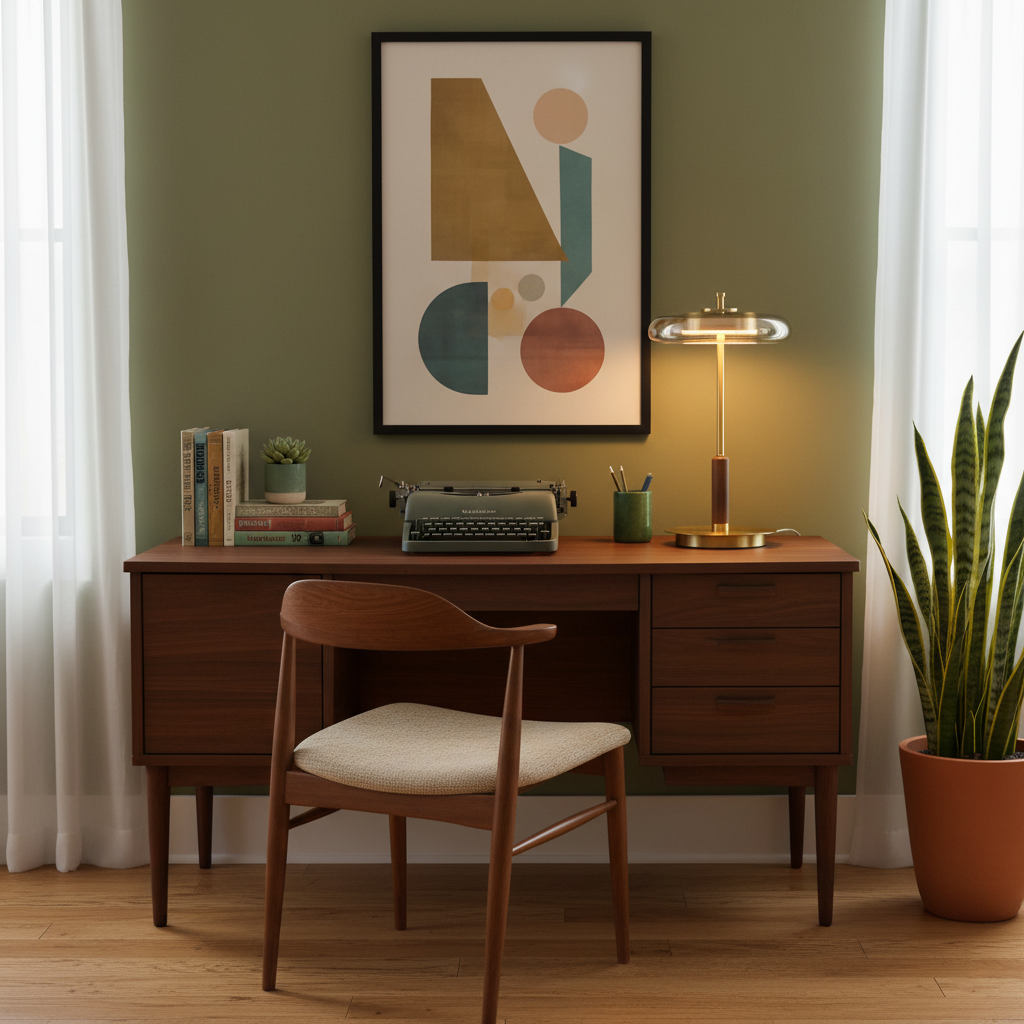 Auriane Glass LED Table Lamp with Brass Base Design
