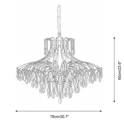 Lustre Célestine Cristal Glycine Cascade