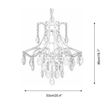 Lustre Célestine Cristal Glycine Cascade