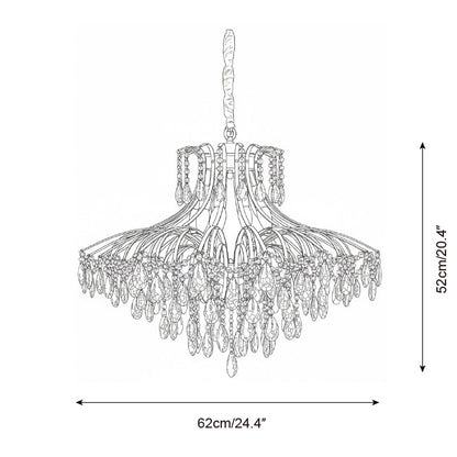 Lustre Célestine Cristal Glycine Cascade