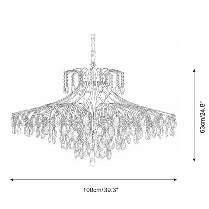 Lustre Célestine Cristal Glycine Cascade