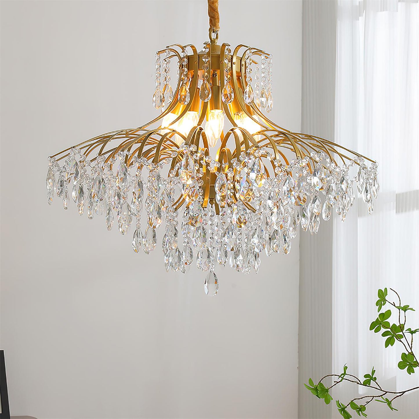Lustre Célestine Cristal Glycine Cascade