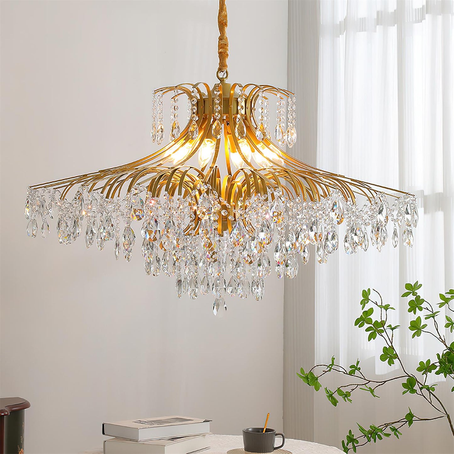 Lustre Célestine Cristal Glycine Cascade