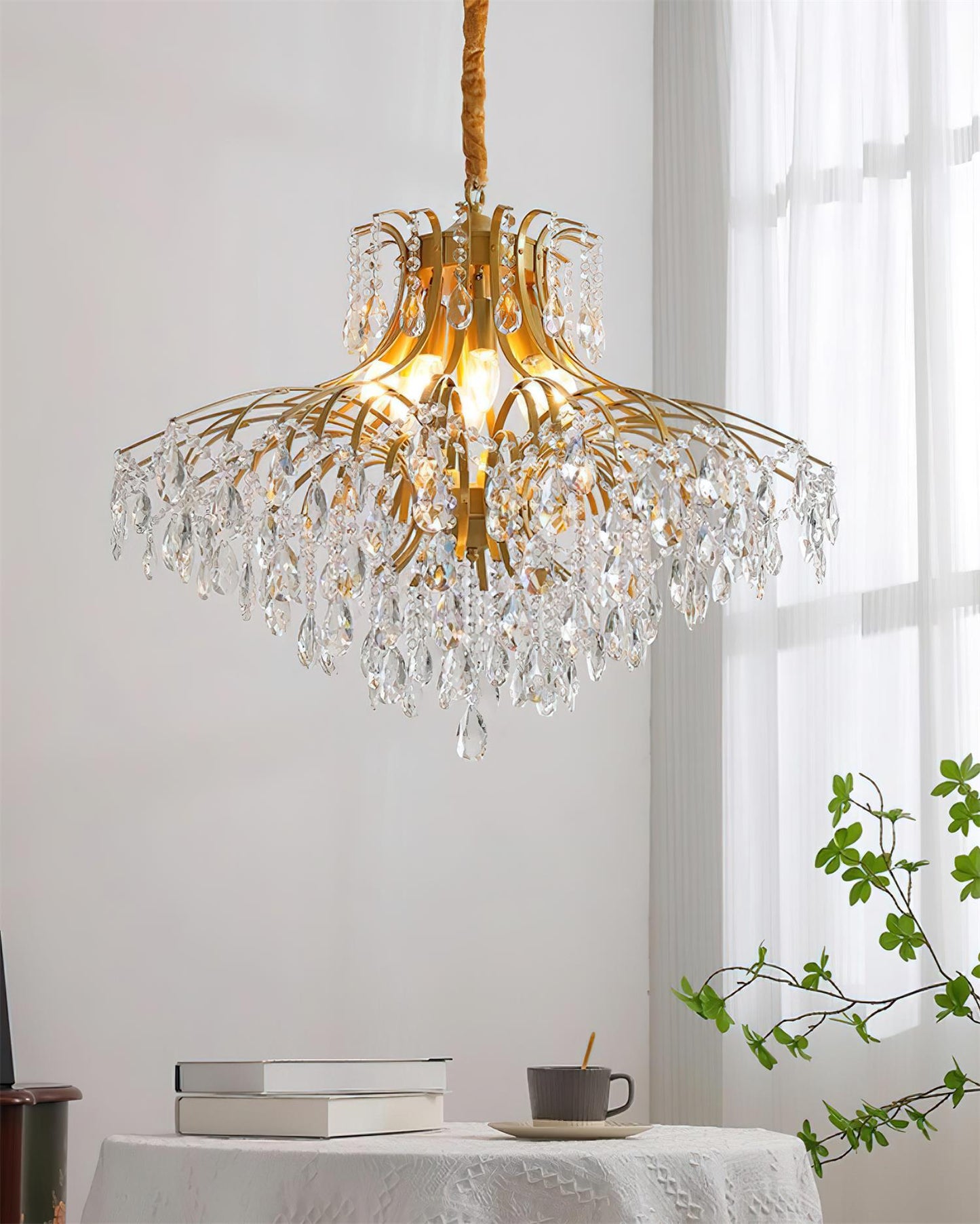 Lustre Célestine Cristal Glycine Cascade