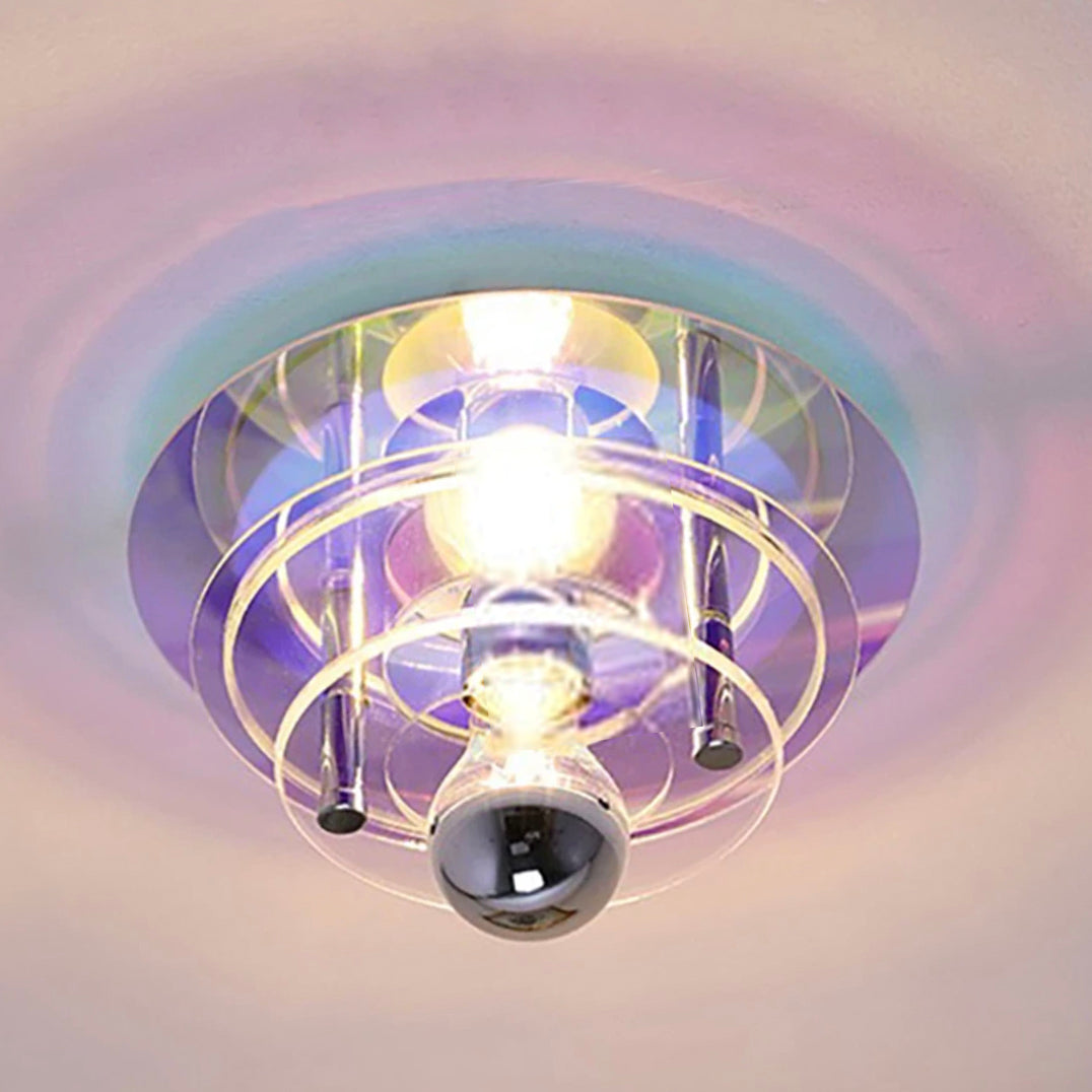 Plafonnier LED acrylique ÉLise Retro Color Layers