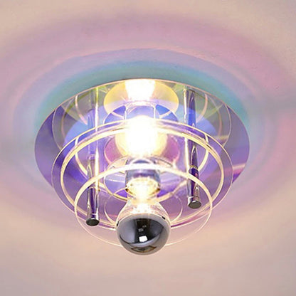 Plafonnier LED acrylique ÉLise Retro Color Layers