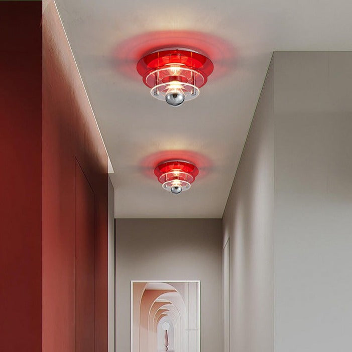 Plafonnier LED acrylique ÉLise Retro Color Layers