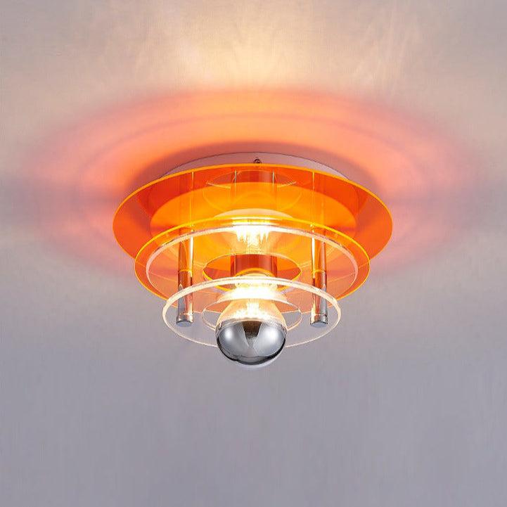 Plafonnier LED acrylique ÉLise Retro Color Layers