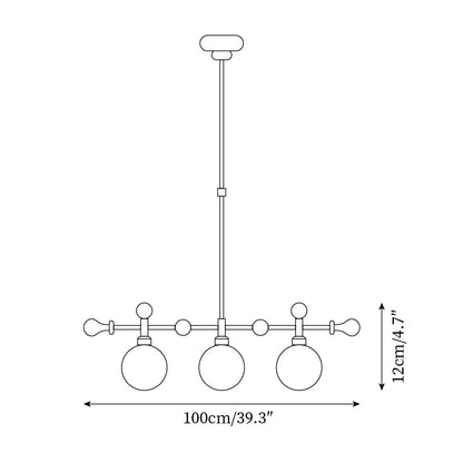 Margaux Retro Satilla Chandelier