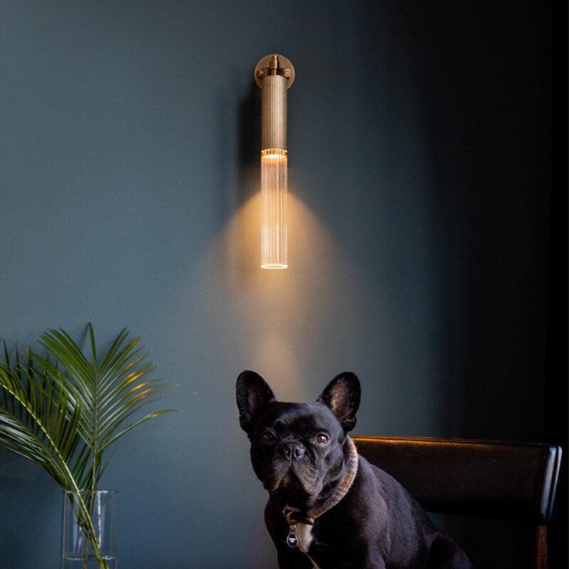 Colette Ripple Drop Tube LED Wall Lamp
