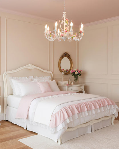 Amélie Rose Flowers Chandelier
