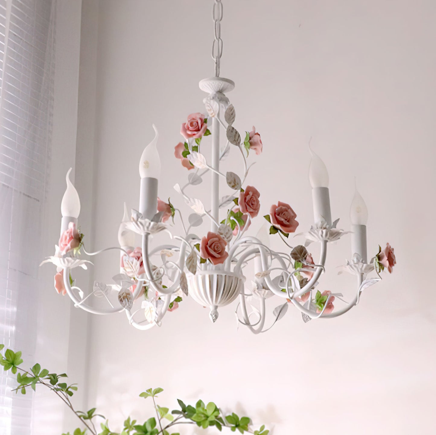 Amélie Rose Flowers Chandelier