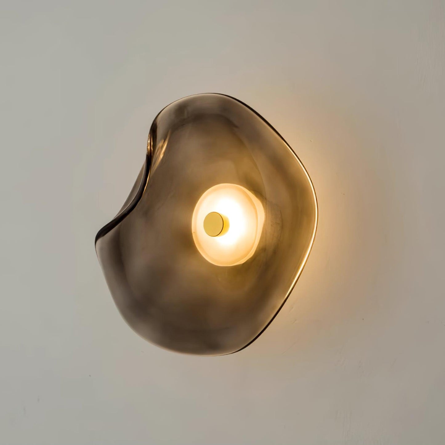 Amélie Round Nebulae Wall Light Glass and Metal LED Lighting