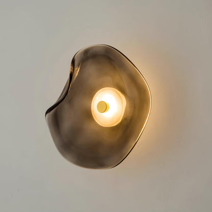 Amélie Round Nebulae Wall Light Glass and Metal LED Lighting
