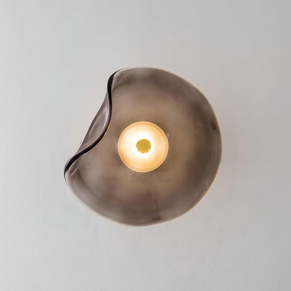 Amélie Round Nebulae Wall Light Glass and Metal LED Lighting