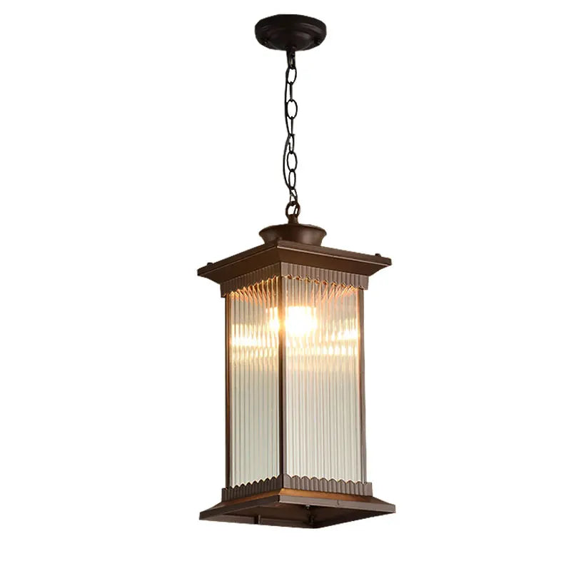 Claire Luminaire Suspendu Rétro Extérieur Lustre Cour