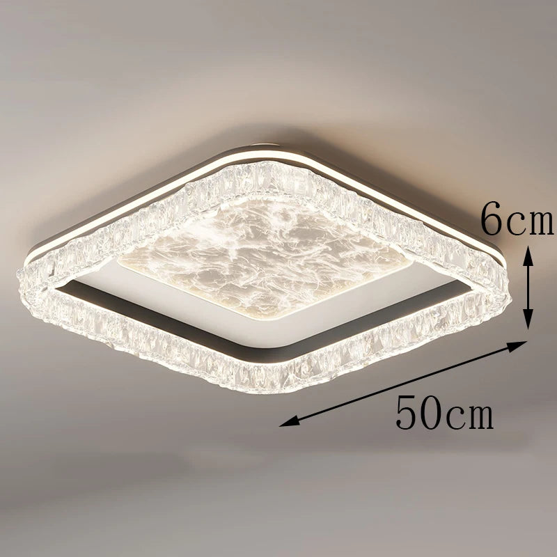 Plafonnier LED Nordique – Fixation encastrée moderne et minimaliste pour Salon et Chambre