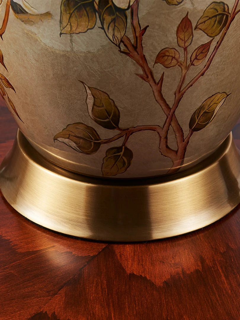 Grande lampe de table LED en céramique pour la décoration du salon et de la chambre