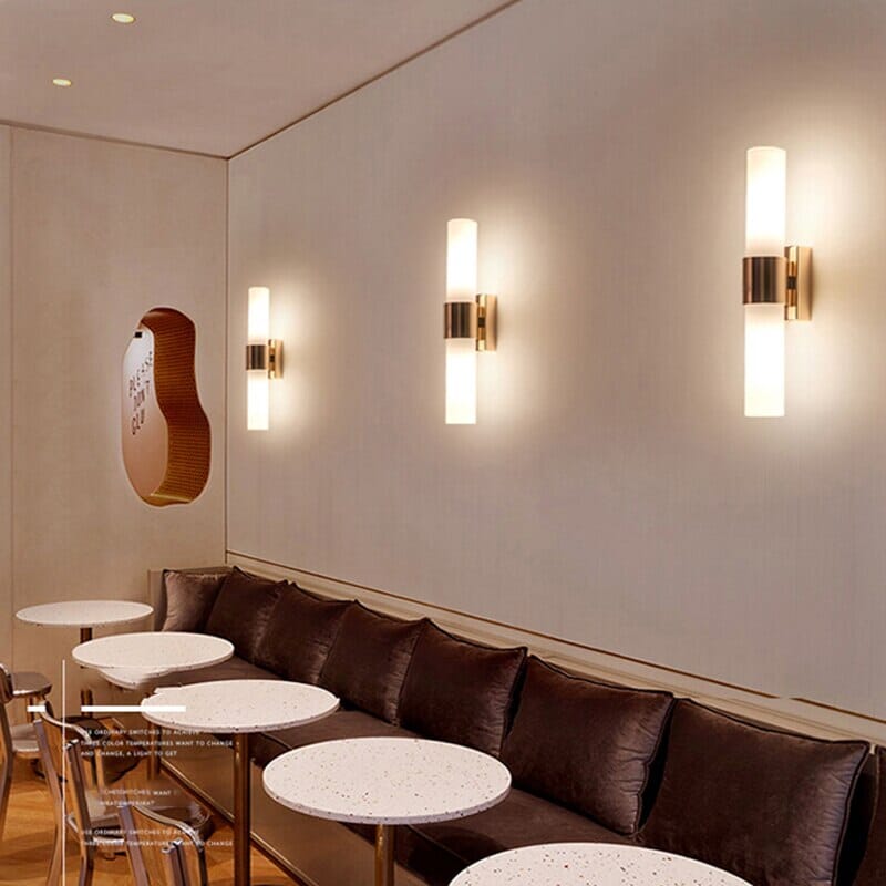 Margaux Nordic Stone & Glass Sconce