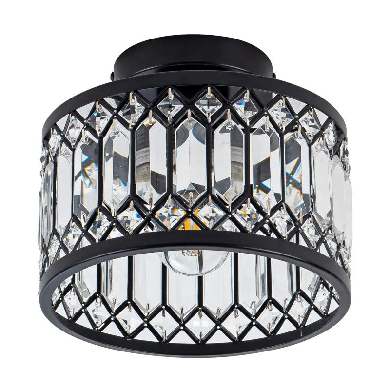 Plafonnier encastré Lucie en cristal, lampe de couloir