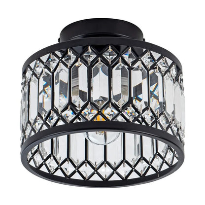 Plafonnier encastré Lucie en cristal, lampe de couloir