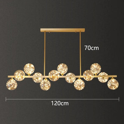 Lustre suspendu à LED moderne Aurélie pour salons et salles à manger