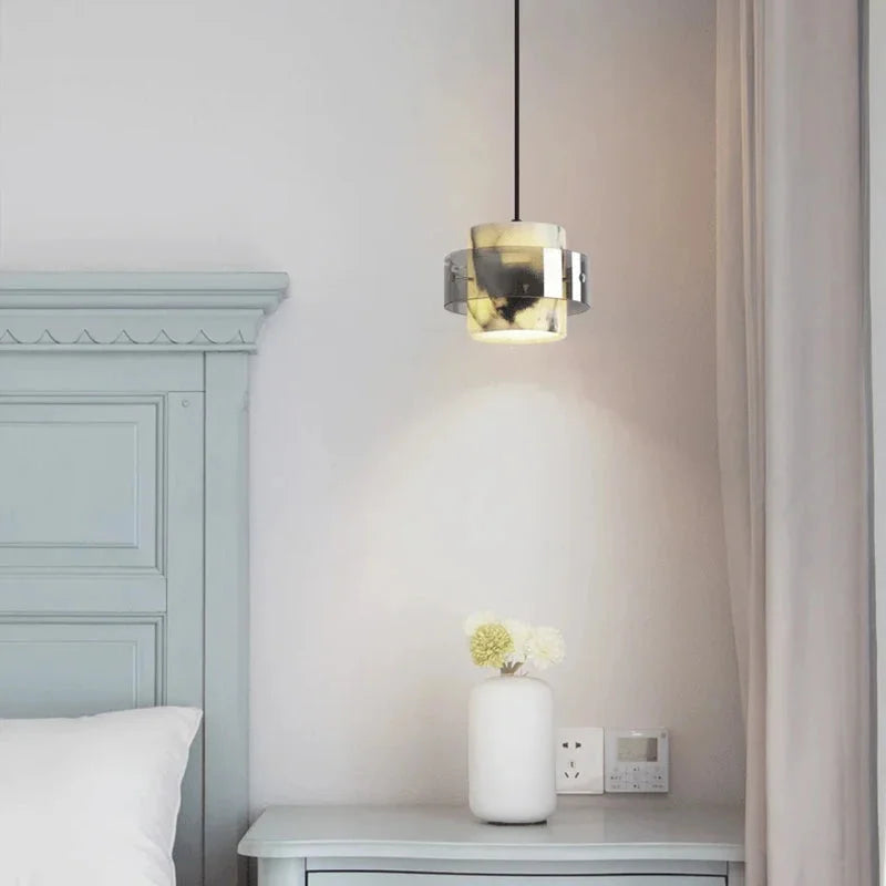 Suspension Selene Marble Halo