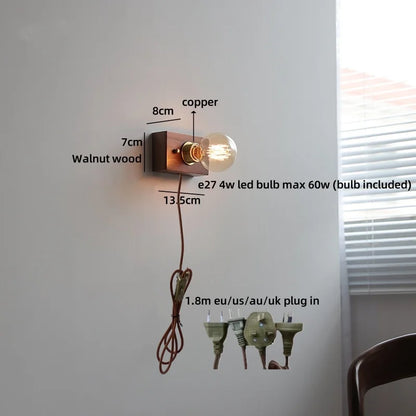 Noémie Wabi Sabi Wood Ceramic Wall Light