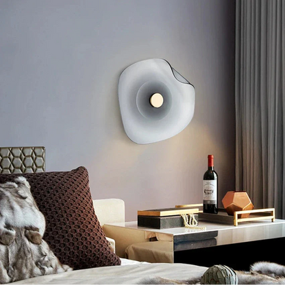 Élise Halo Shade Glass LED Wall Sconce