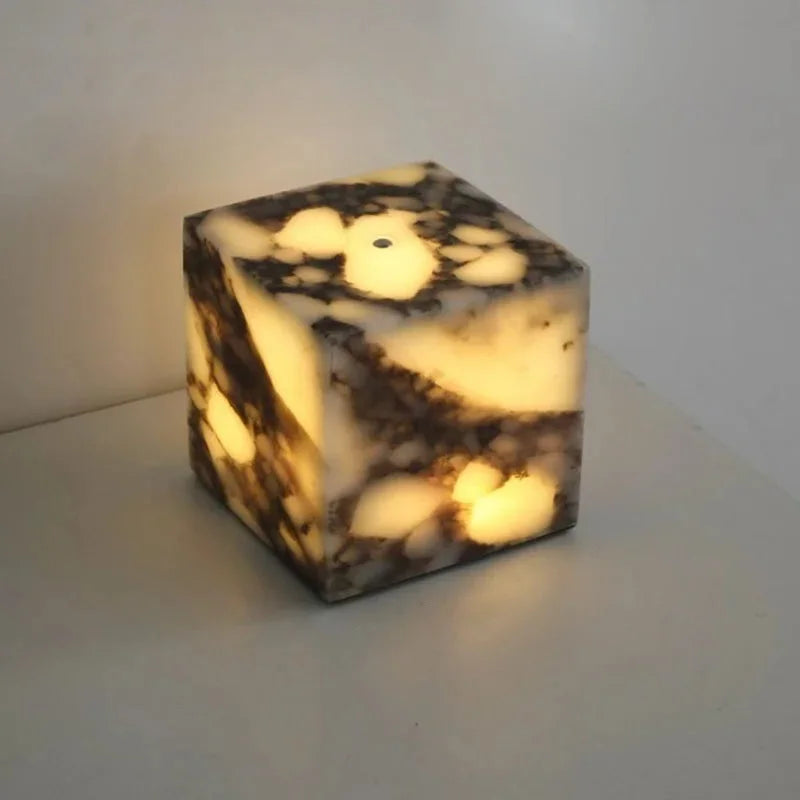 Sophie Luma Marble LED Glow Cube Lamp