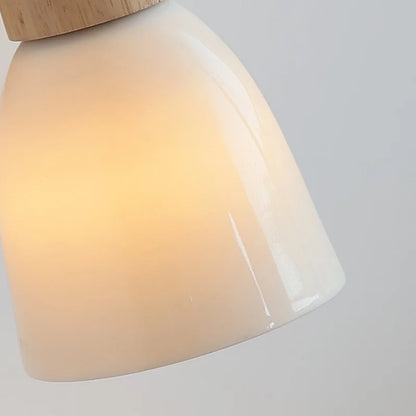 Applique murale Chloé en céramique avec accent en bois