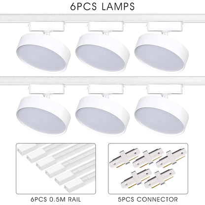 Lucie LED Track Light Adjustable Spotlight Rail Fixture